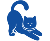Icon of a stretching cat